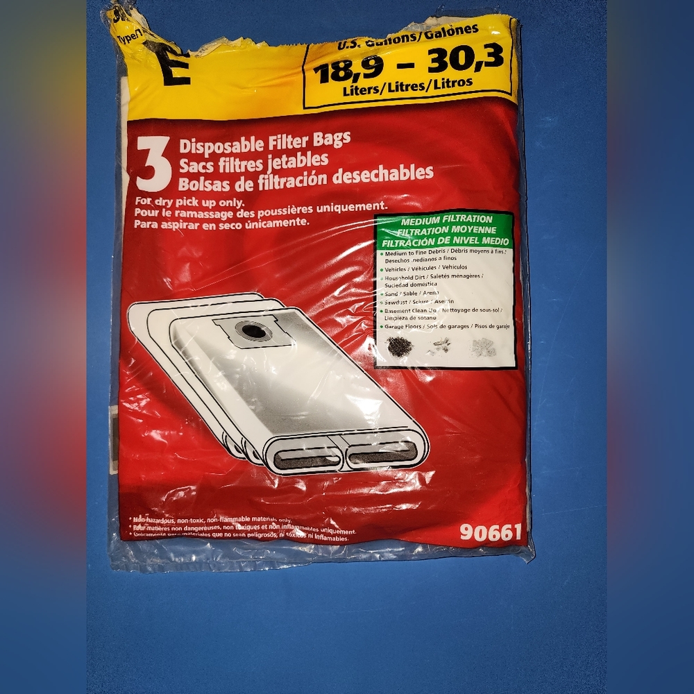 2 Shop-Vac bags